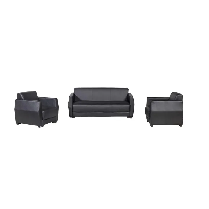 GHẾ SOFA DA SF36 DA ĐEN