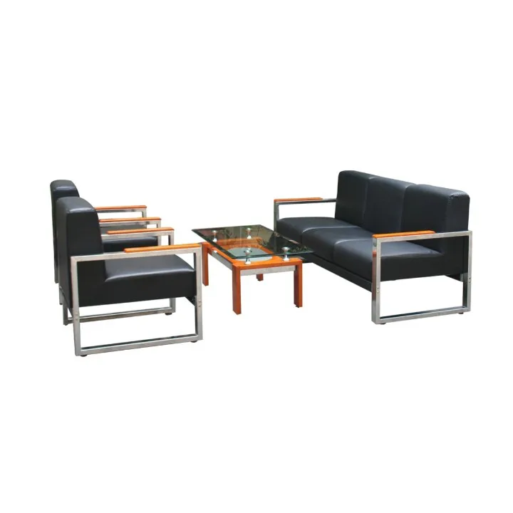 BỘ GHẾ PHÒNG KHÁCH KHUNG THÉP SF80 PVC