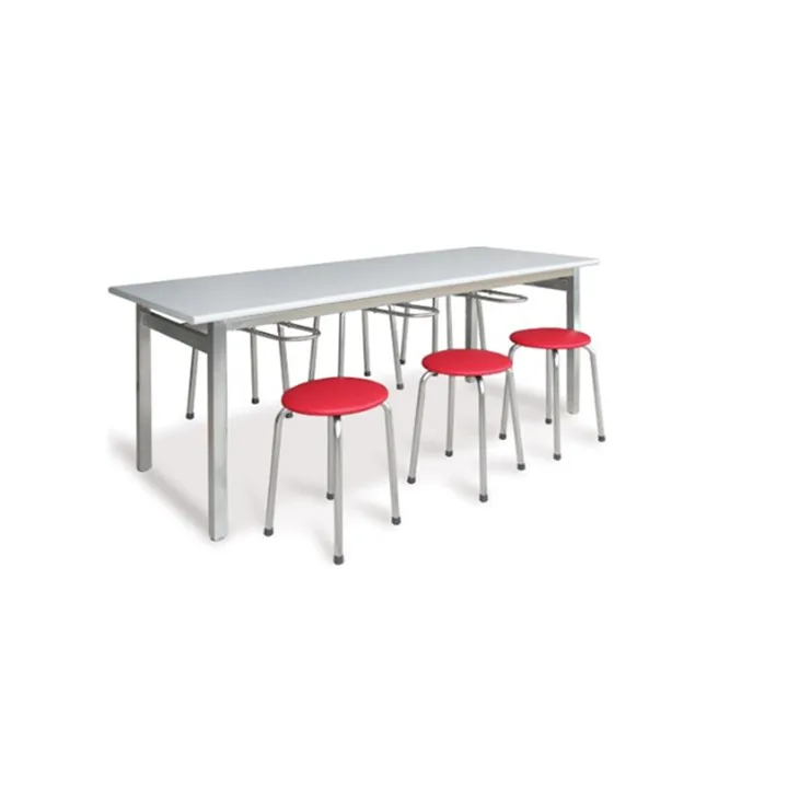 BÀN ĂN CÔNG NGHIỆP BA01-14 INOX-PVC